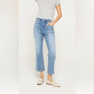 MICA DENIM SUPER HIGH-RISE
STRAIGHT LOOSE FIT JEANS sz 27 26.25 INSEAM MDP-T3482